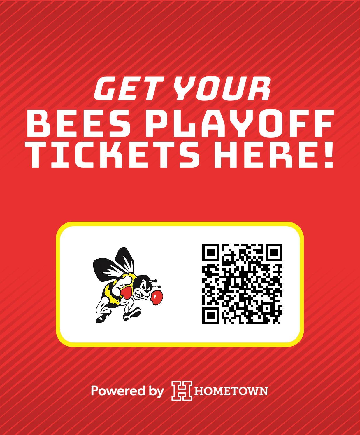 BEES PLAYOFF QR POSTER 1